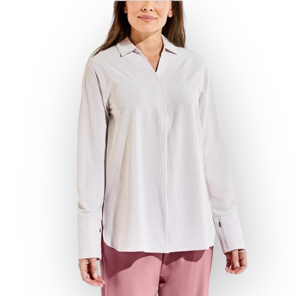Coolibar Palmaria Travel Tunic Top Upf 50+ Size M